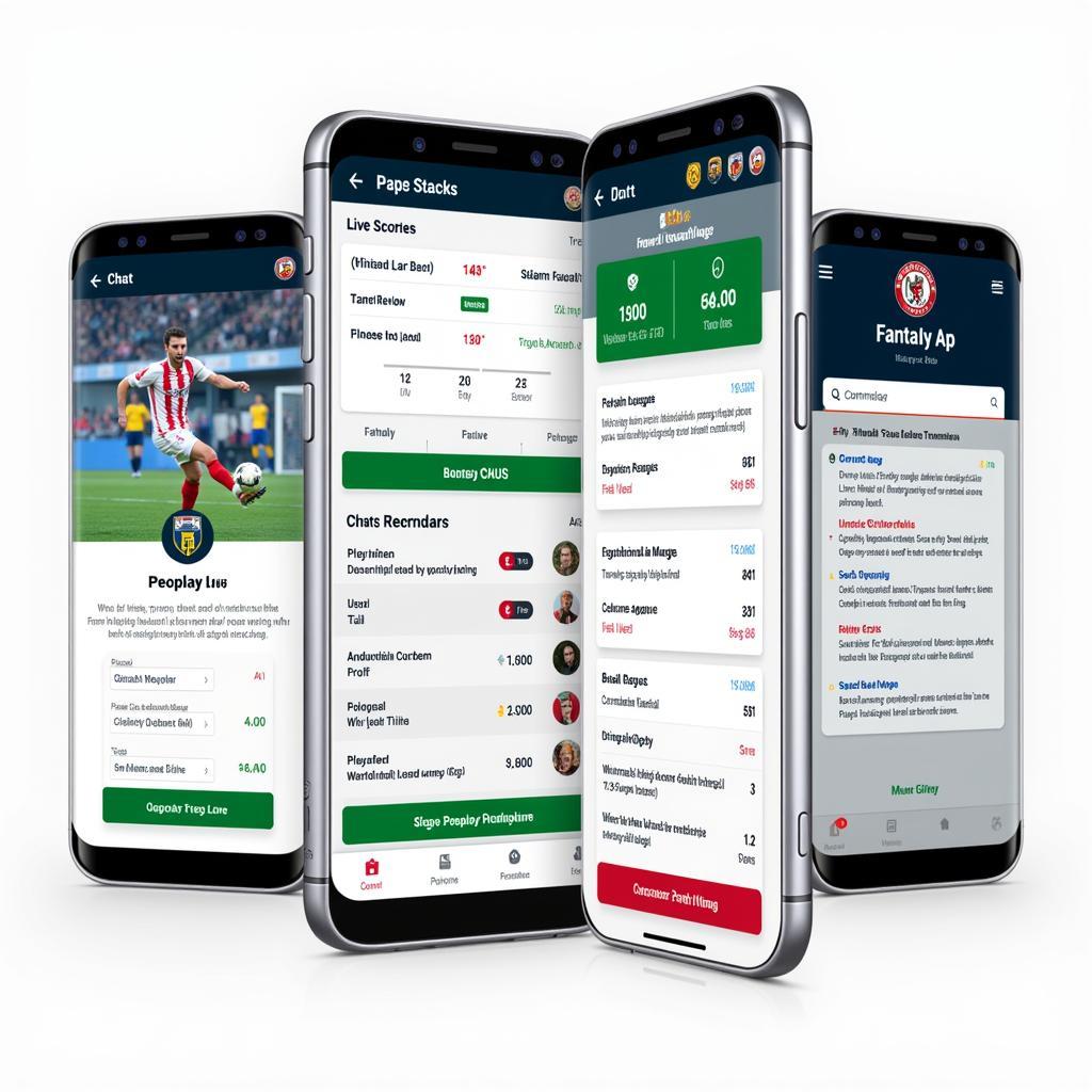 Dream Football Live Mobile App Interface