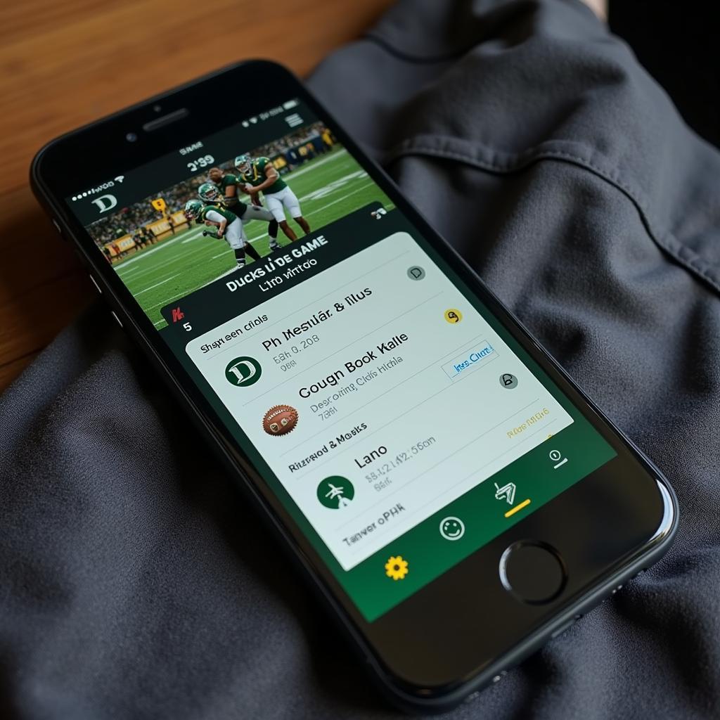 Ducks Football Live Updates on Mobile