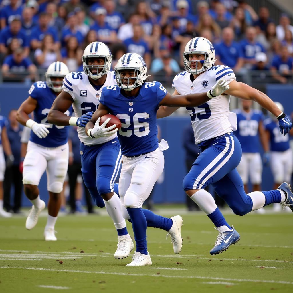 Duke Football in Action 