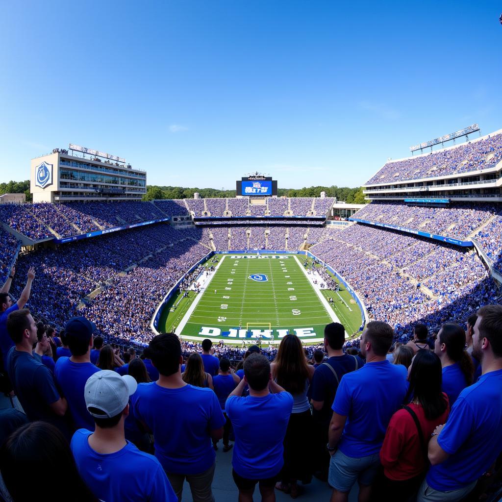 Duke Football Game Day Atmosphere