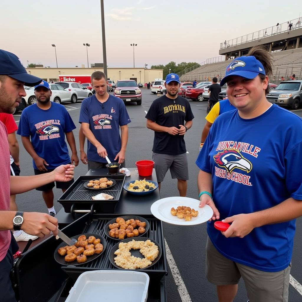 Duncanville High School Football Fans Tailgating