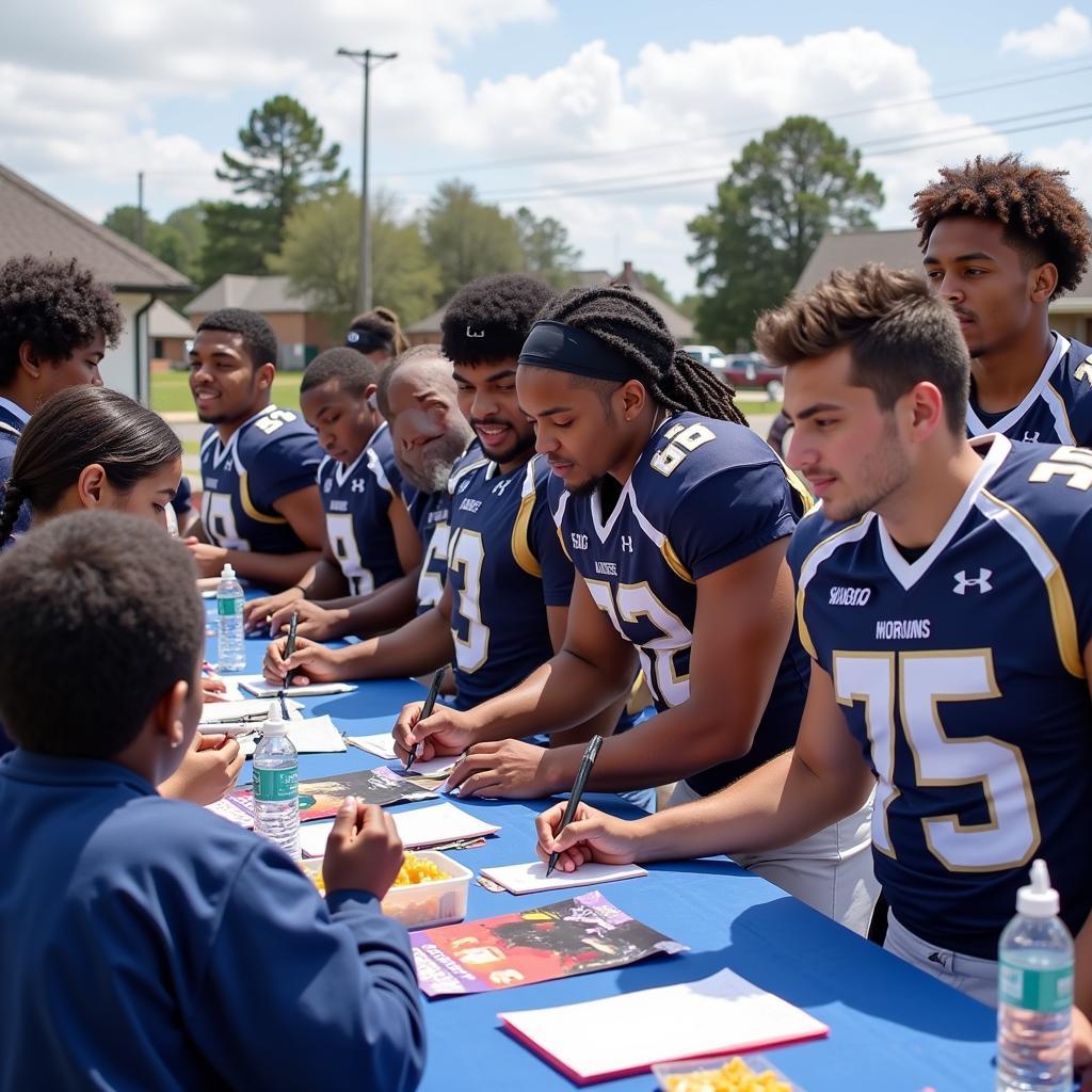 East Duplin Football Team Community Event