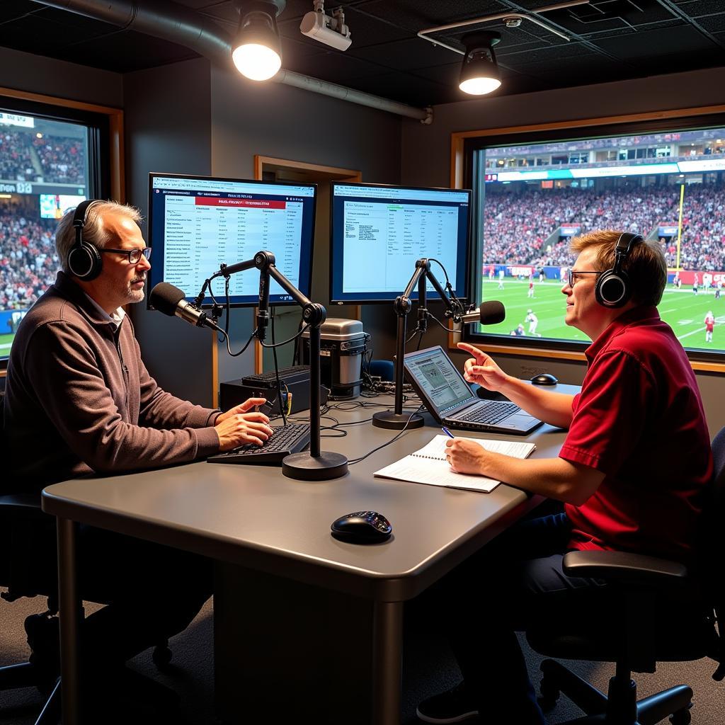 Eastern Washington Football Live Radio Broadcast in Progress