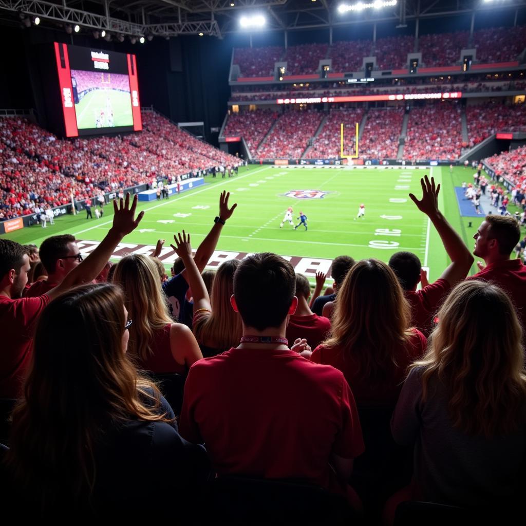 Eden Prairie Football Fans Watching Live Stream