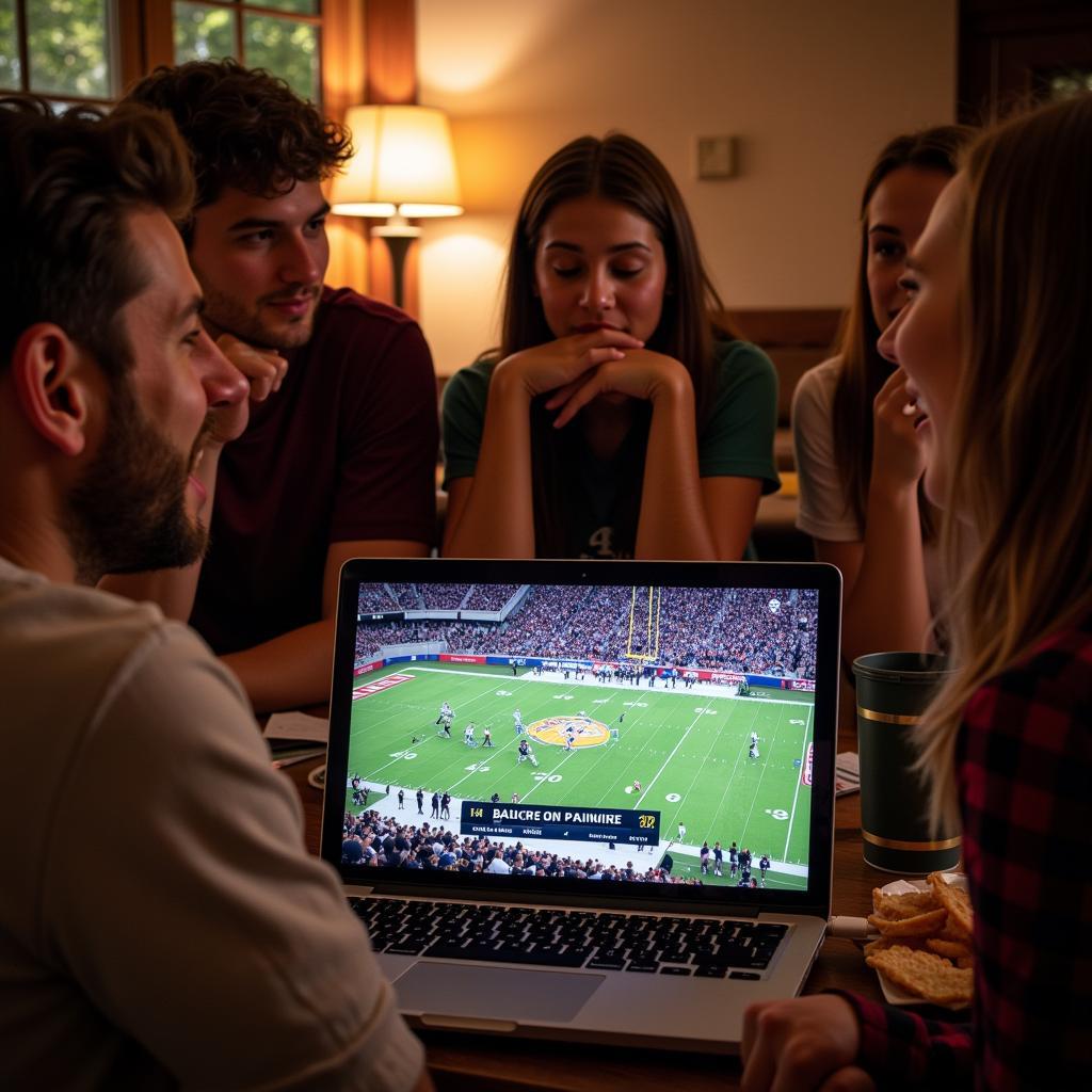 Watching Eden Prairie Football Live Stream on Laptop