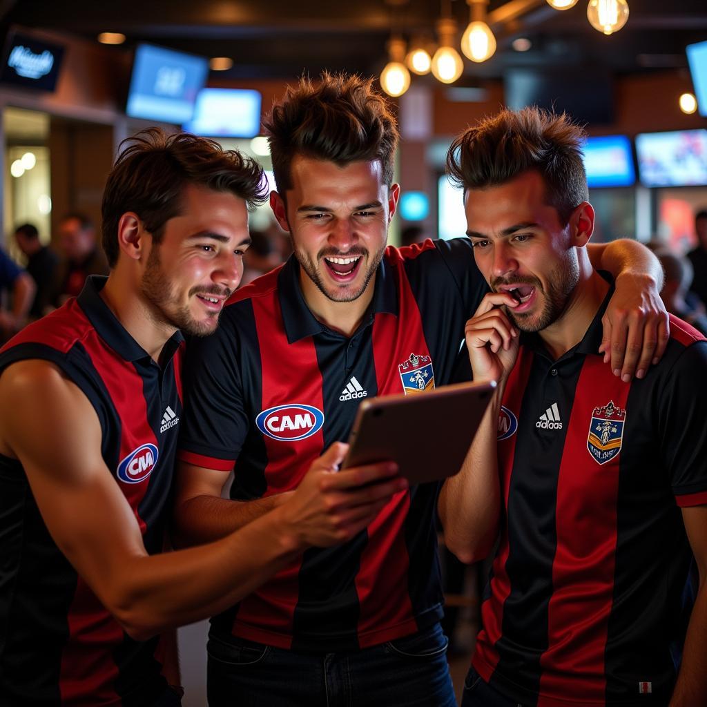 EDFL Fans Checking Live Scores