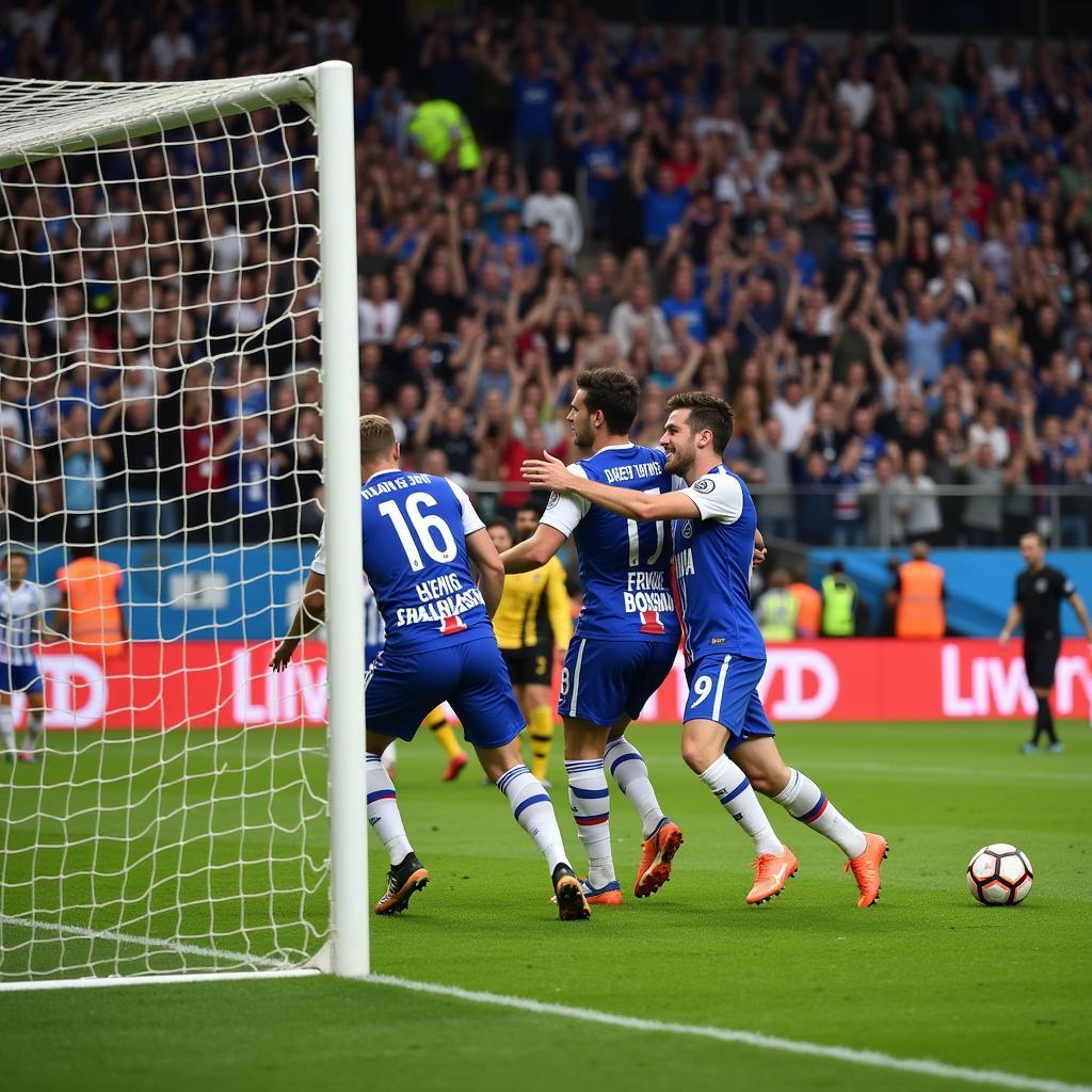 Edin Džeko Scores a Goal for Bosnia