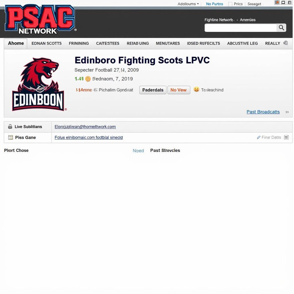 Edinboro Football Live on PSAC Network