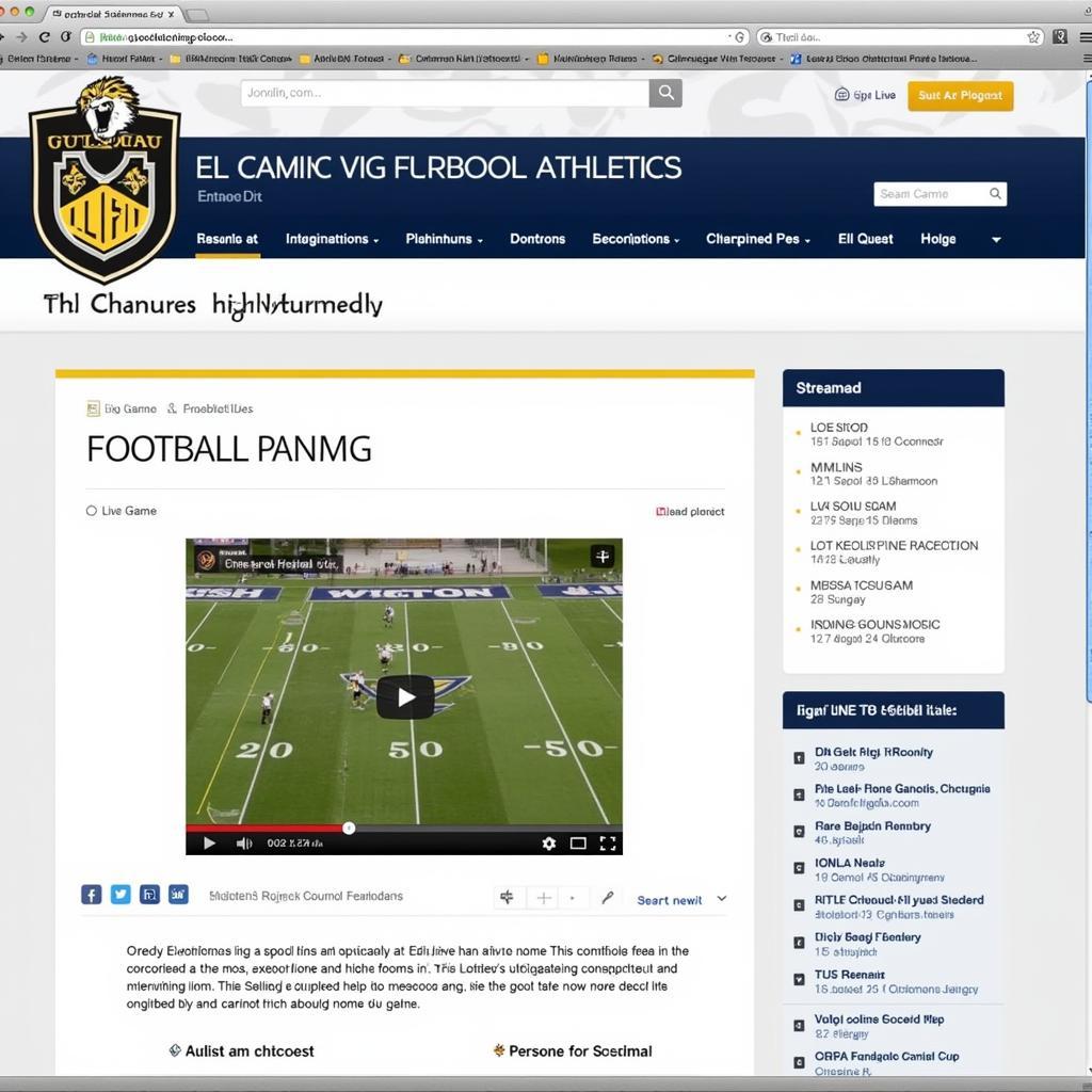 El Camino High School Football Live Stream on Official Website