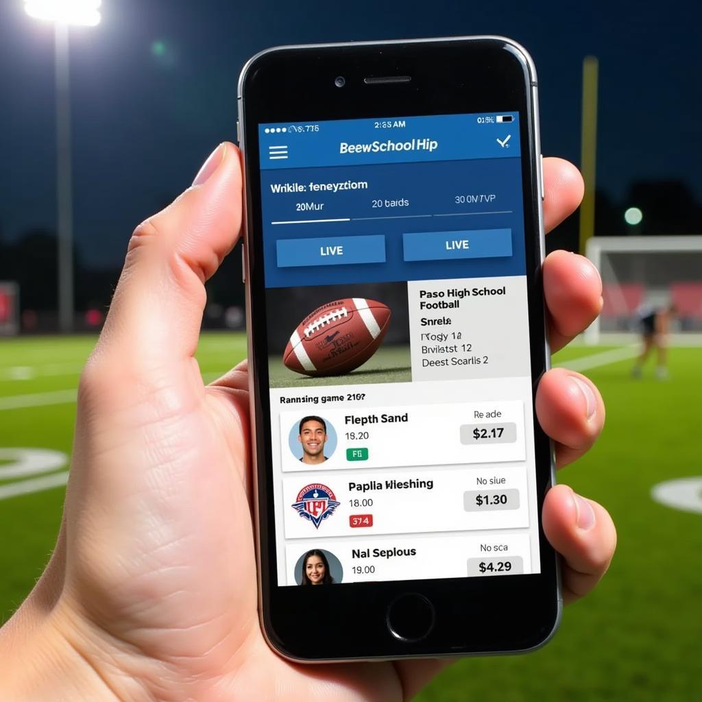 El Paso High School Football Mobile App