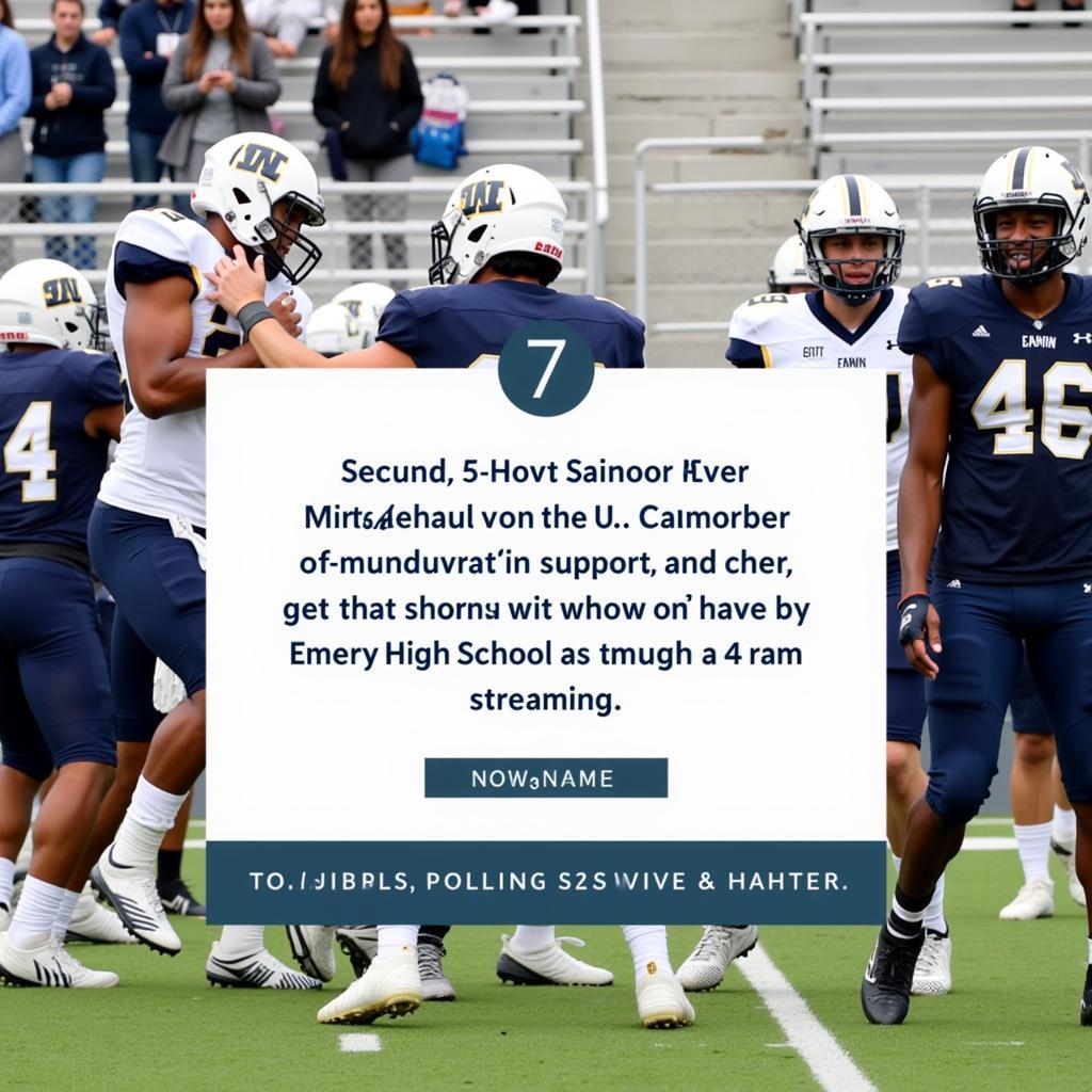 Emery High School Football Live Stream Supports Student Athletes