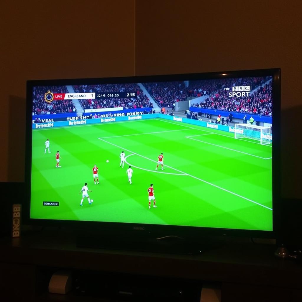 England Football Live on BBC TV