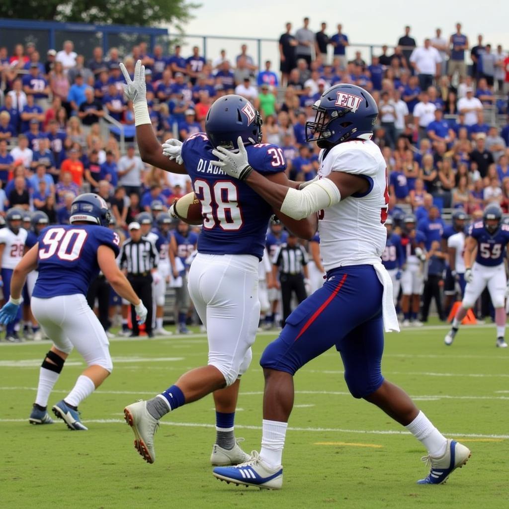 Enid High School Football Team in Action