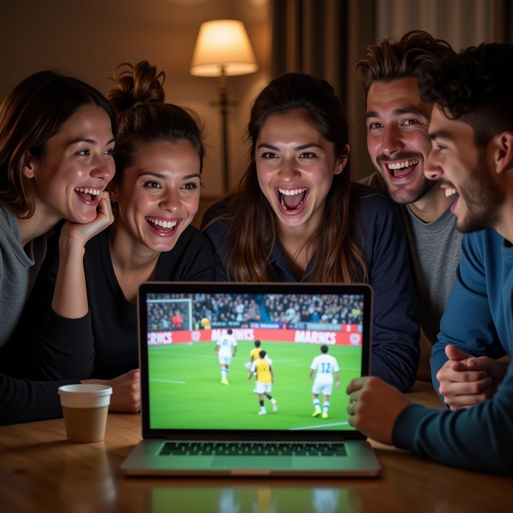 Enjoying a Football Match Online