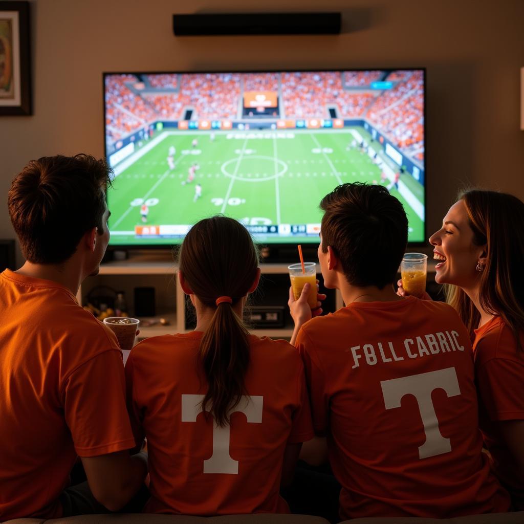 Friends Watching UT Vols Football Game Together