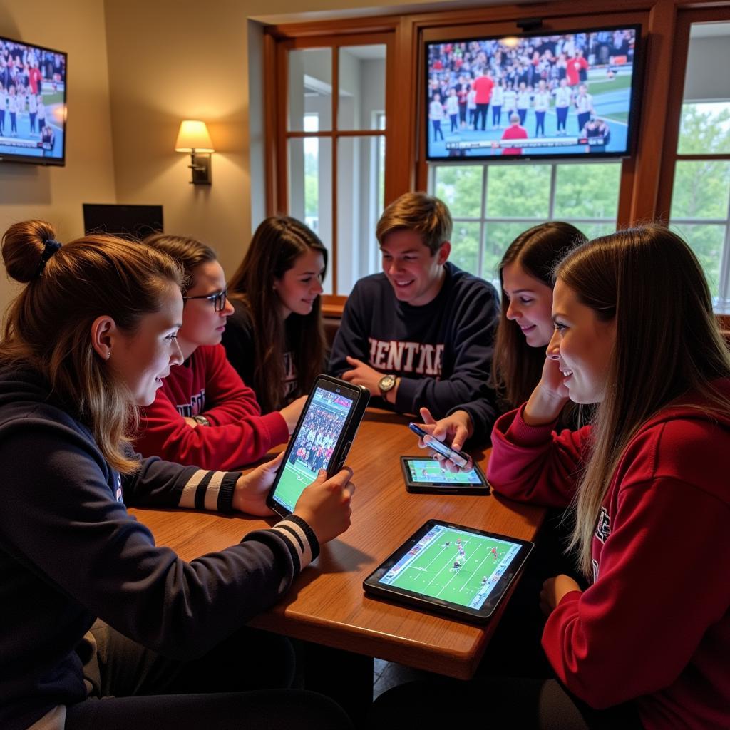 Erie Prep Football Fans Watching Live Stream on Mobile Devices