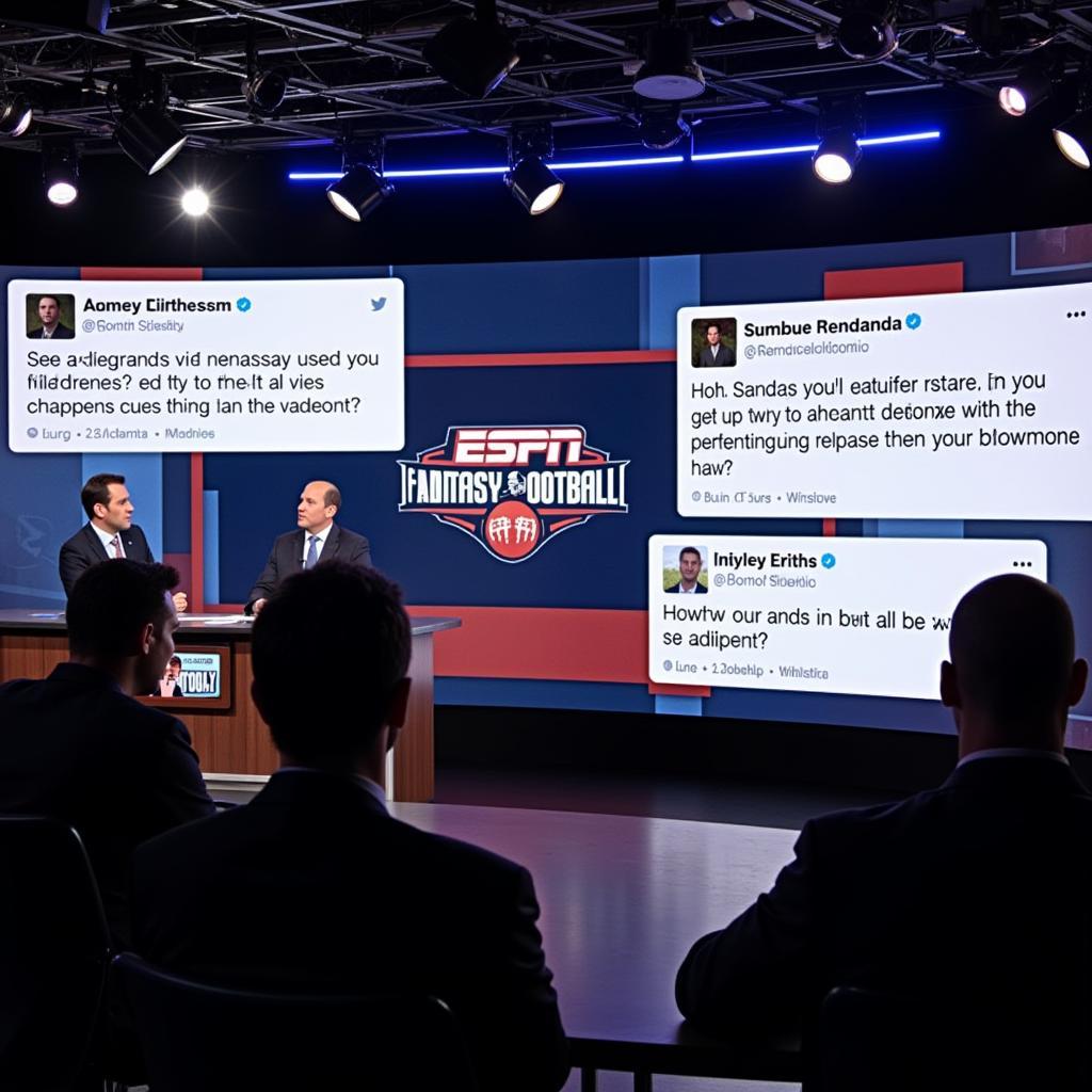 Viewers Interacting with the ESPN Fantasy Football Live Show