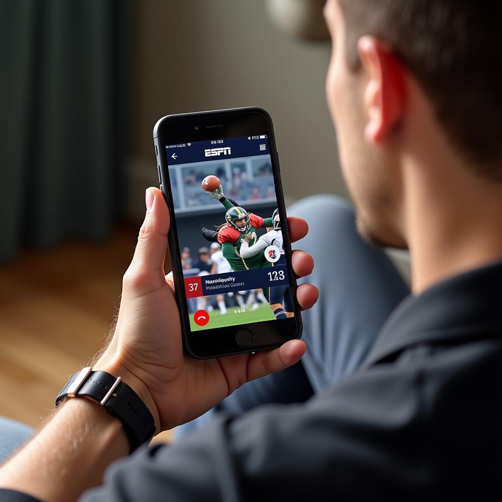 Watching ESPN Live Football Streaming Free on a Mobile Device