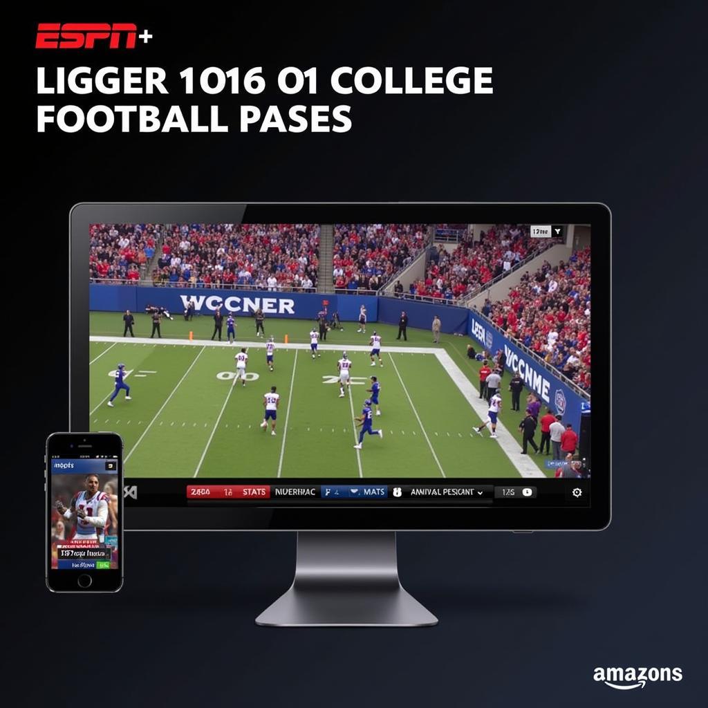 ESPN+ College Football Streaming Interface