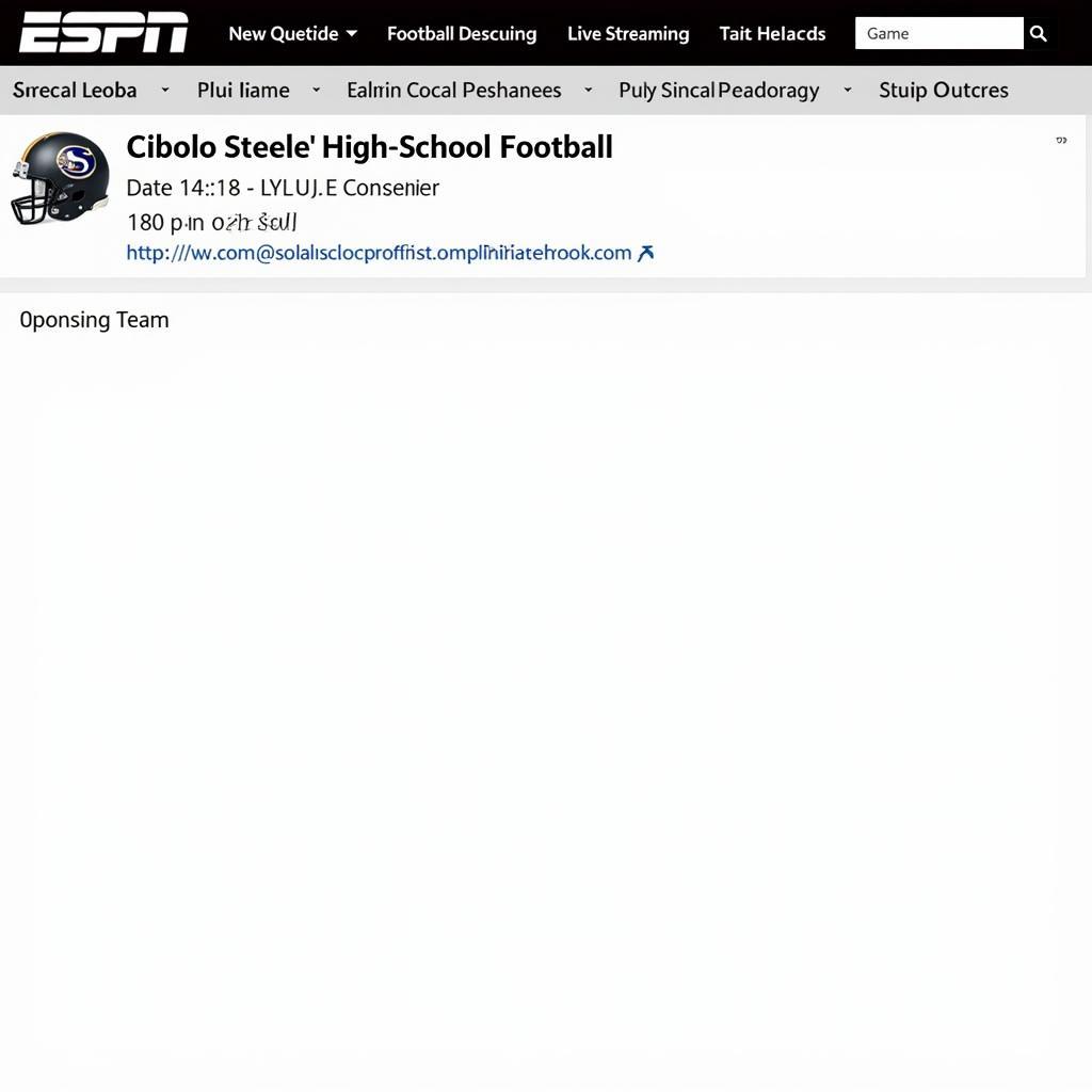 ESPN Texas High School Football Schedule for Cibolo Steele