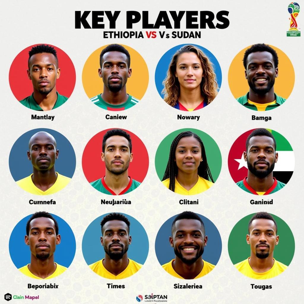 Key Players Ethiopia and Sudan Football Teams