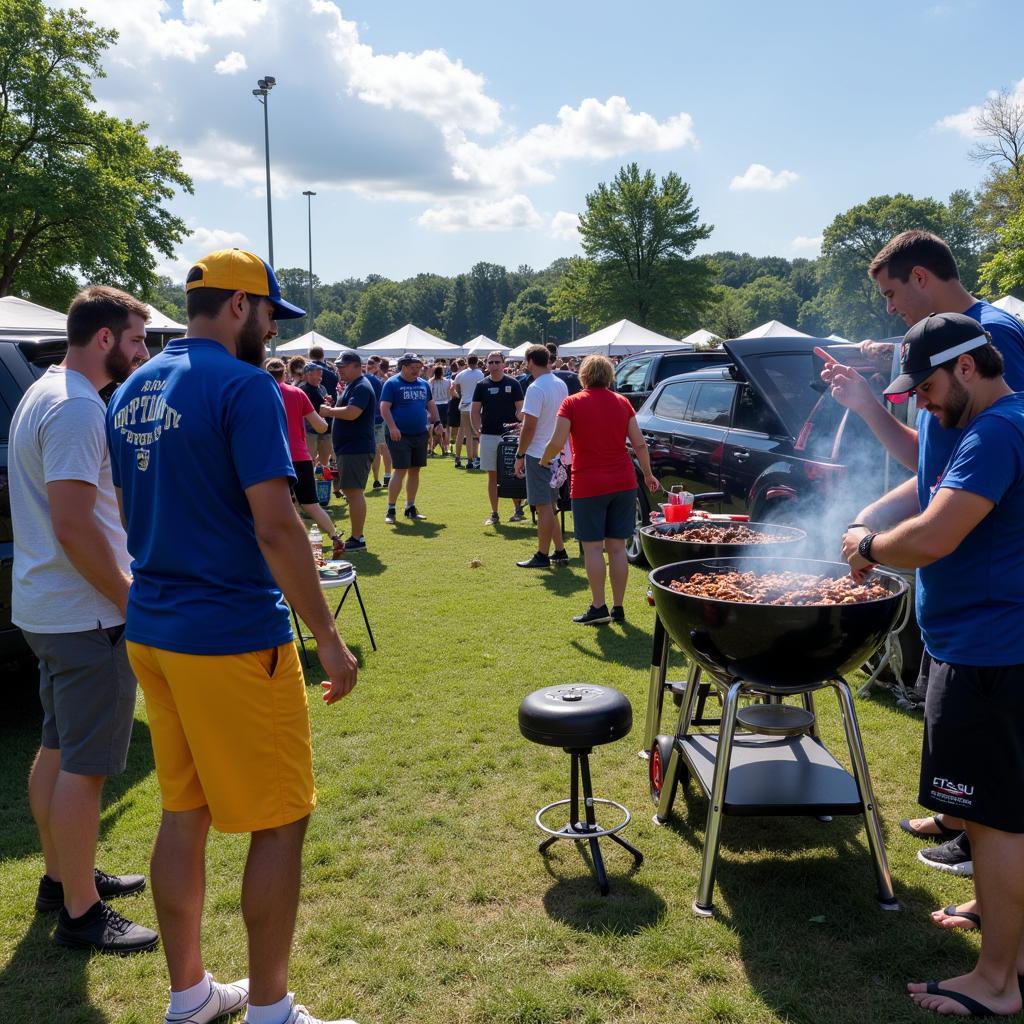 ETSU Football Tailgating Scene