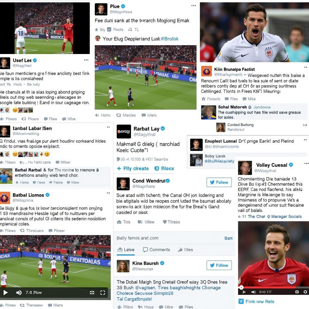 Fans interacting on social media during Euro 2016