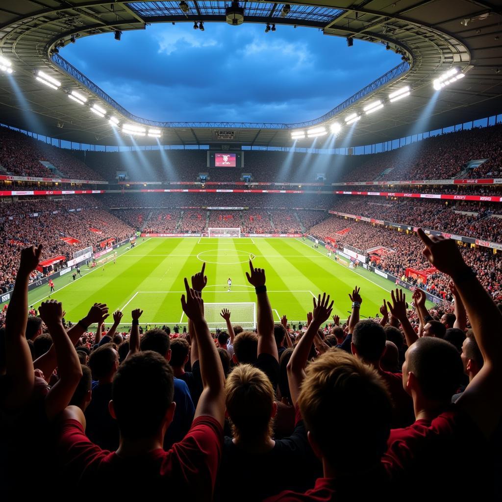 Football Fans Celebrating a Goal in 2019