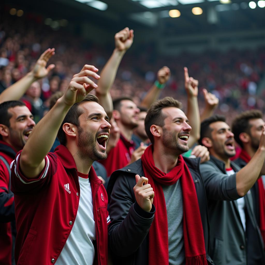 Fans Celebrating a Goal