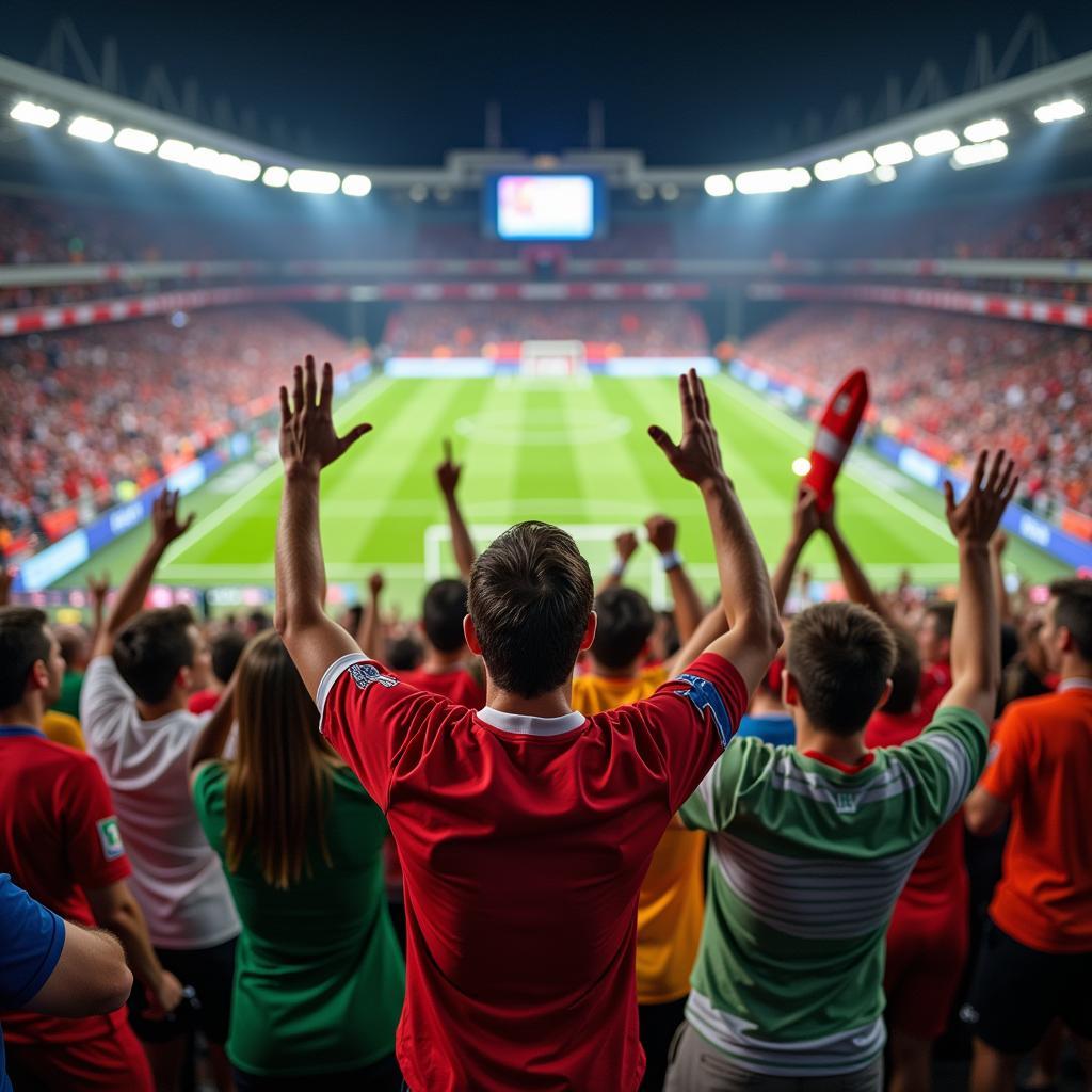 Fans Celebrating a Goal during Russia 2018