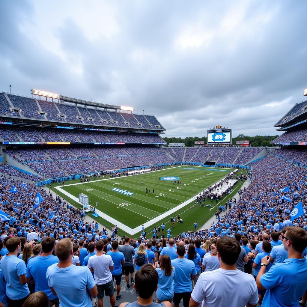 Fans Cheering at Kenan Stadium