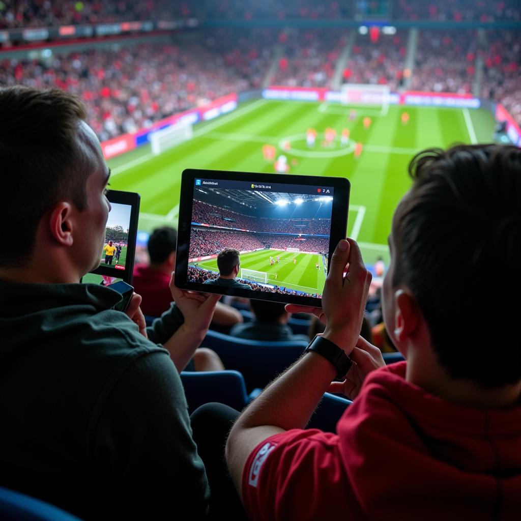 Fans Connecting Online During a Football Match: Social Media Interactions and Live Chat Messages