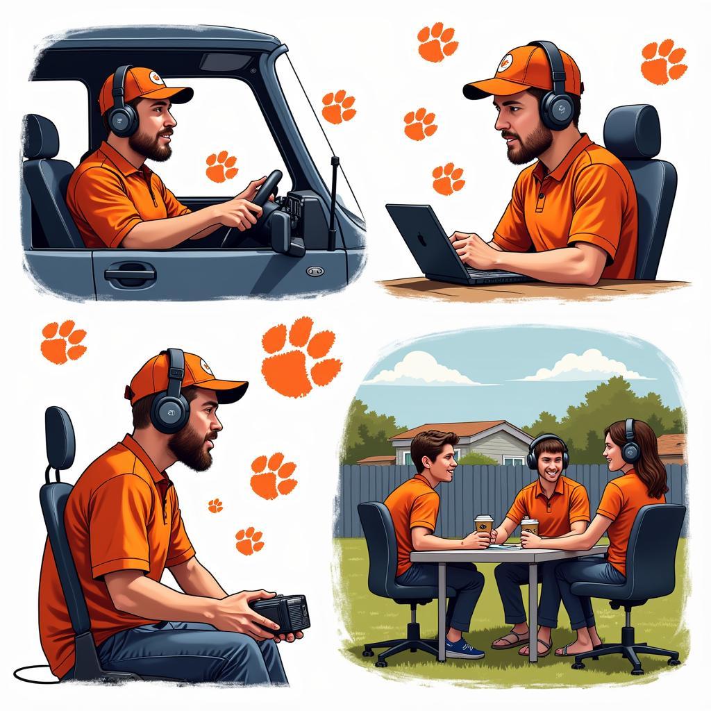 Fans Listening to Clemson Football Live Radio