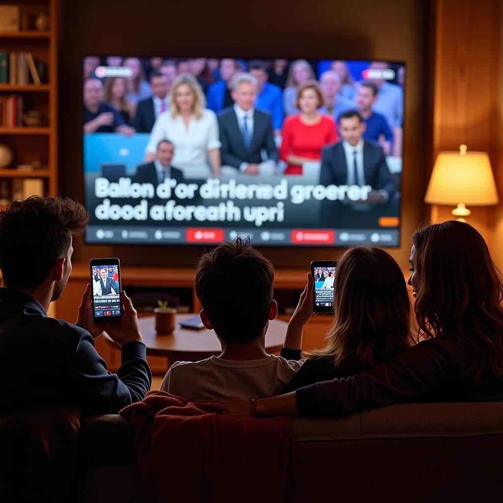 Fans Watching Ballon d'Or Live Stream