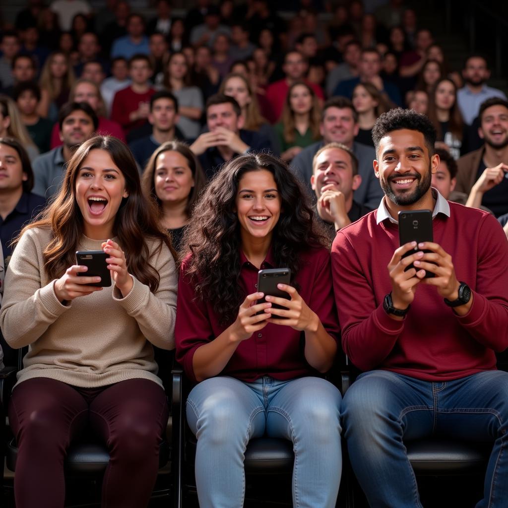 Fans Engaging with a Florida State Football Live Stream