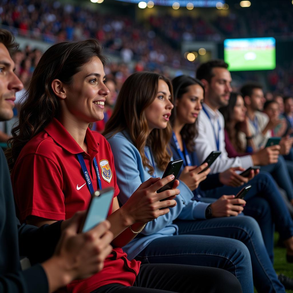 Fans Watching World Cup 2018 on Mobile Devices