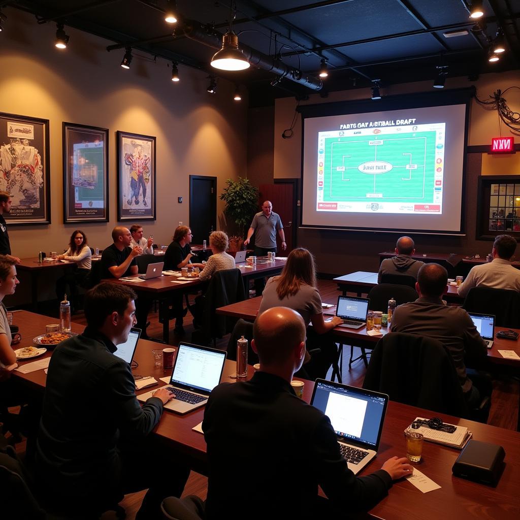 Fantasy Football Draft in a Private Venue