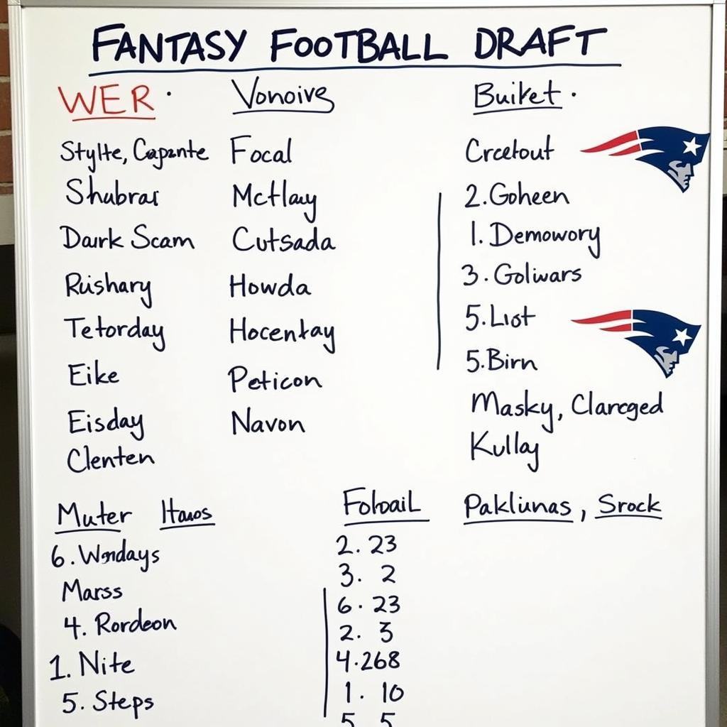 Fantasy Football Draft Strategy Board