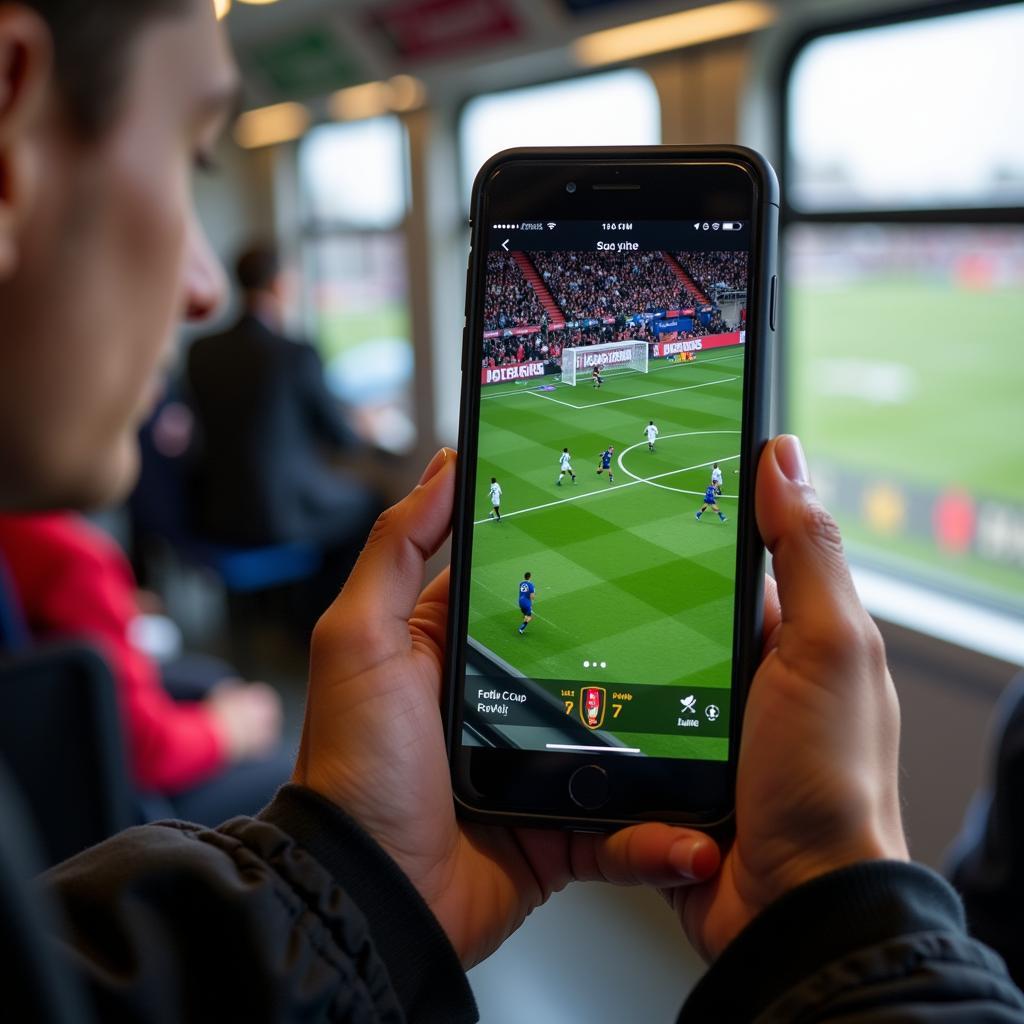 Watching Fed Cup Football on a Mobile Phone