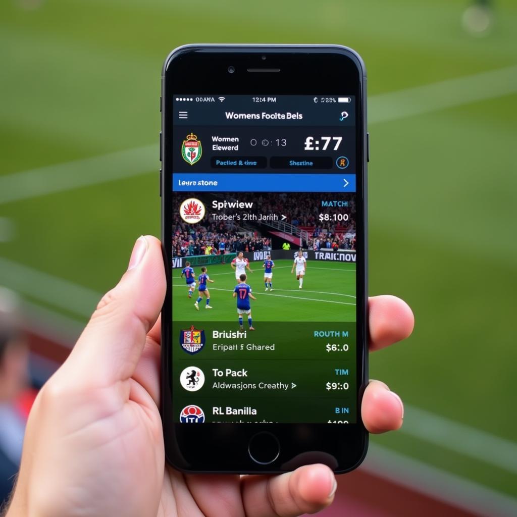 Female Football Live Score Mobile App