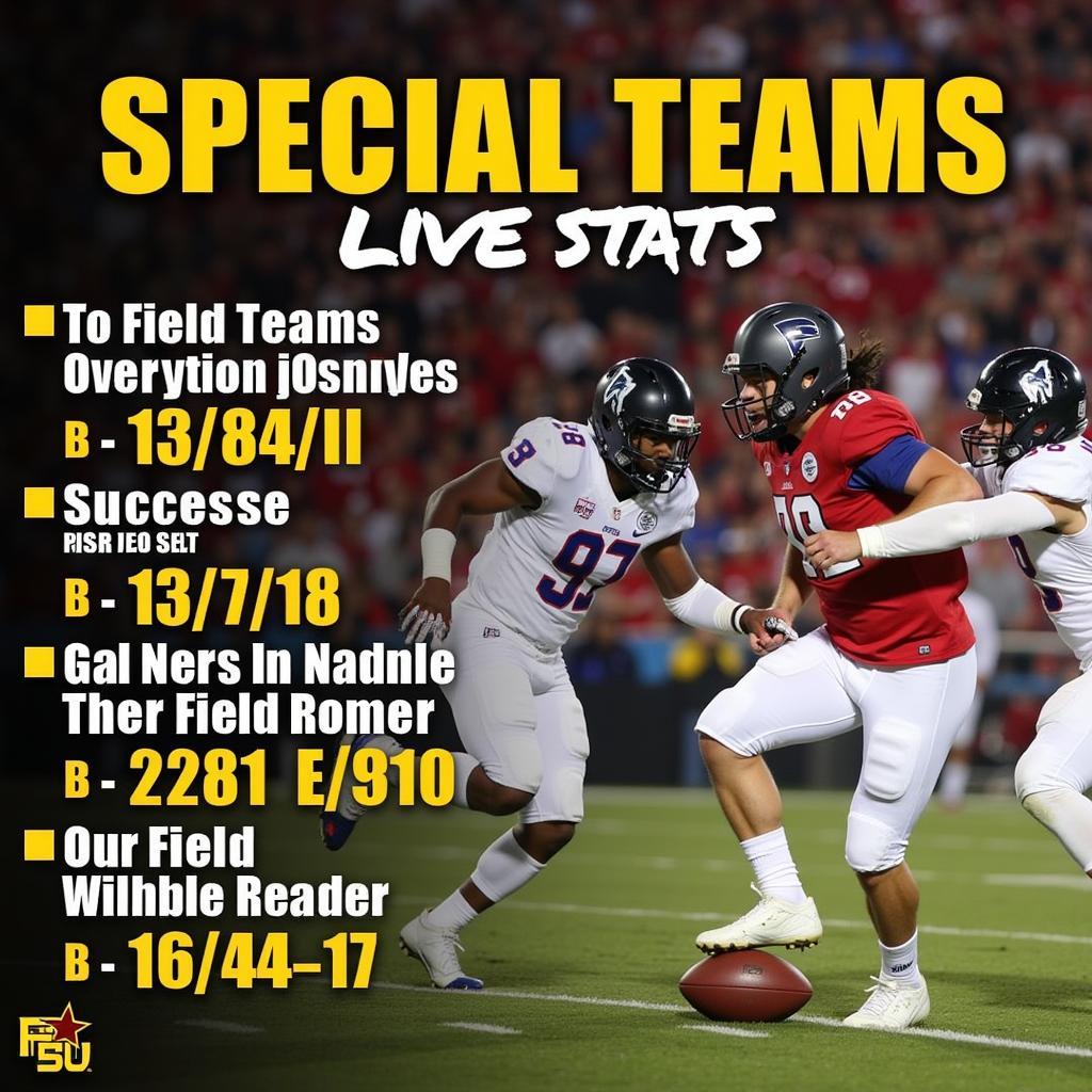 FHSU Football Special Teams Stats in Action