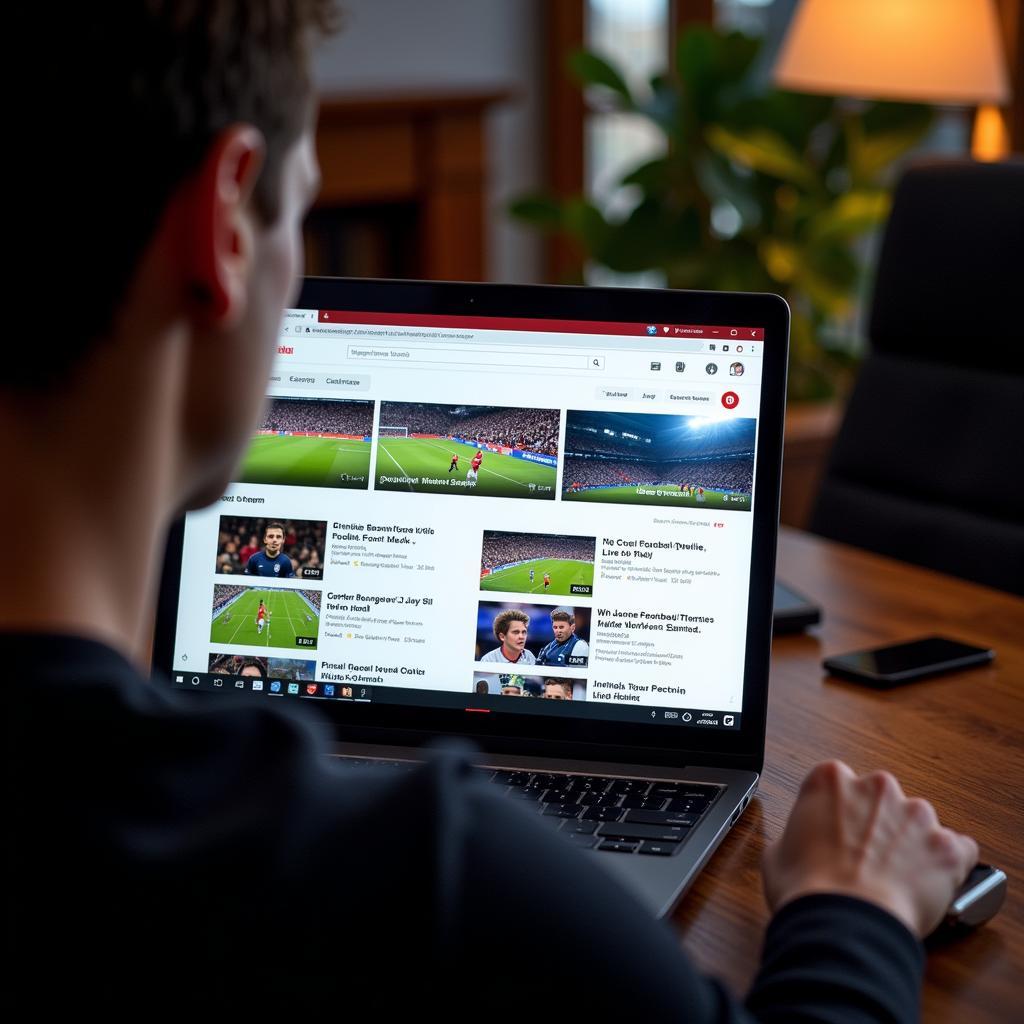 Finding Football Live Streams on YouTube