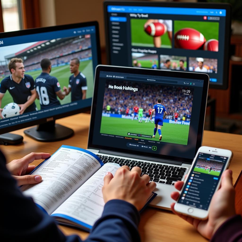 Finding Live Football Listings on TV Guides and Websites