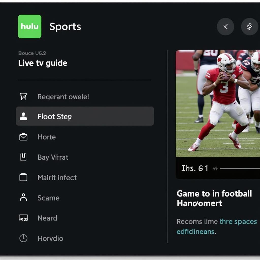 Finding Live Football on Hulu