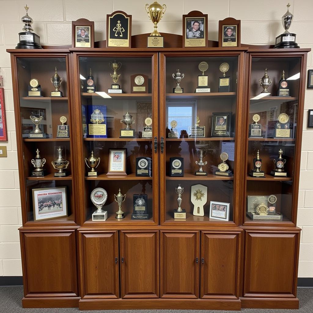 Findlay High School Football Trophy Case