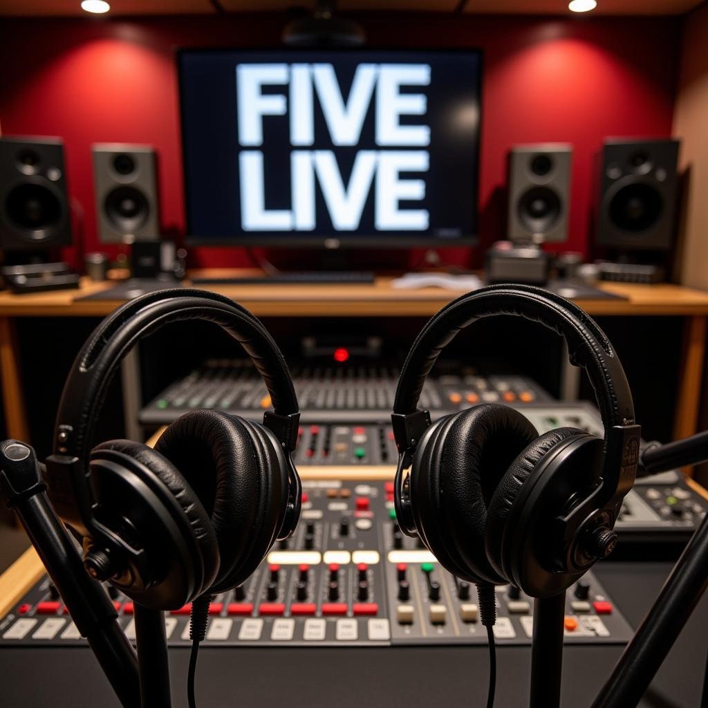 Inside the Five Live Podcast Studio