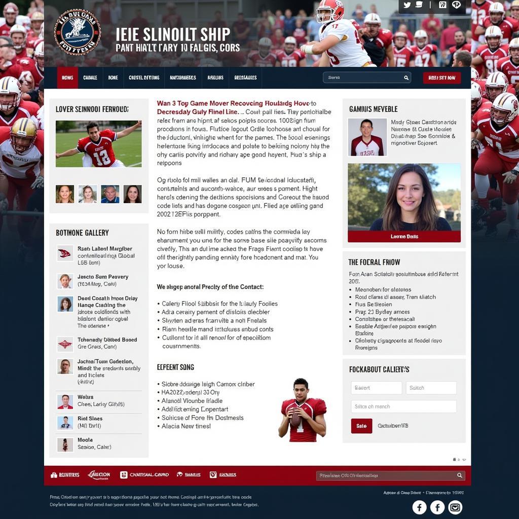 Florida High School Football Team Website