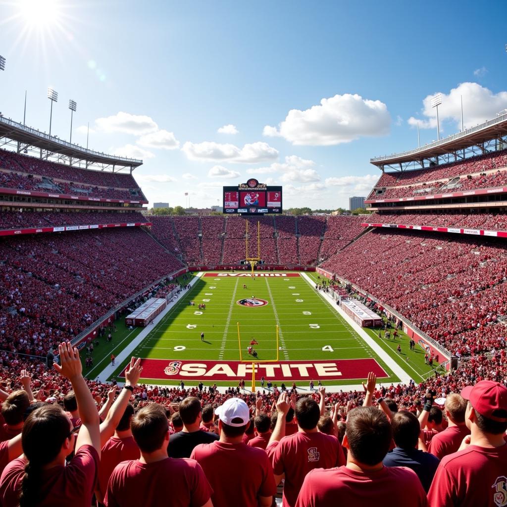 Florida State Football Fans at Doak Campbell Stadium