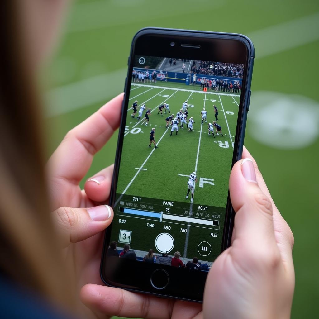 Watching Flower Mound Football on a Mobile Device