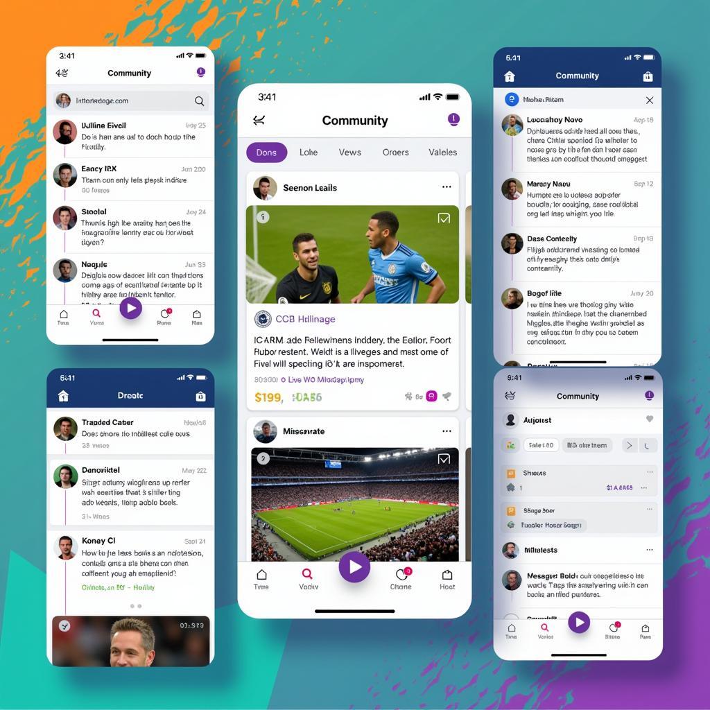 Interactive Fan Community Features within a Football App